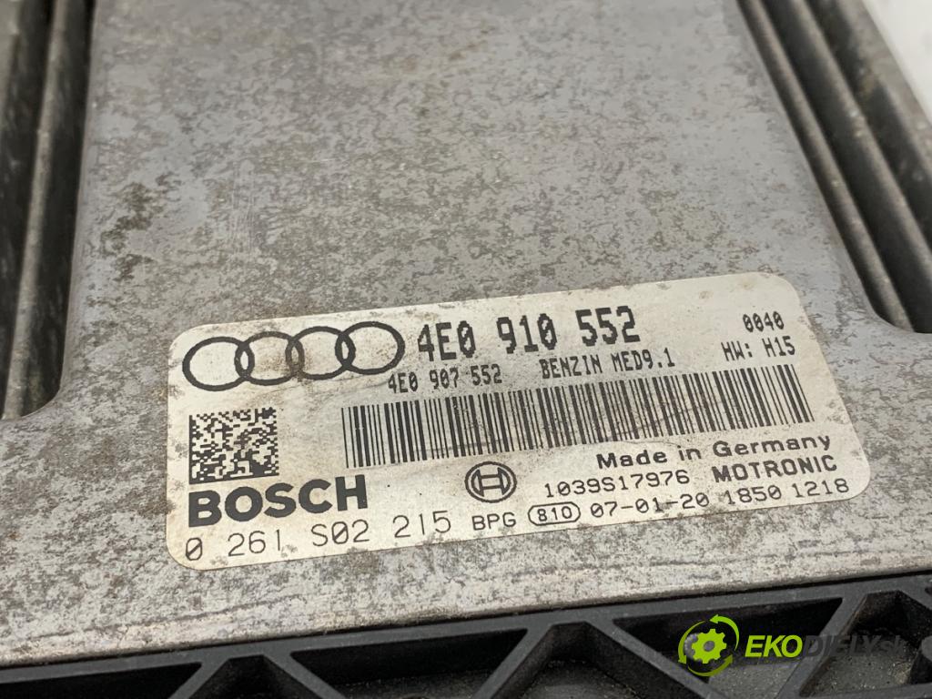 AUDI A8 D3 sedan 2007 331 kW S8 quattro 5204 řídící jednotka motora 4E0910552 (Řídicí jednotka)