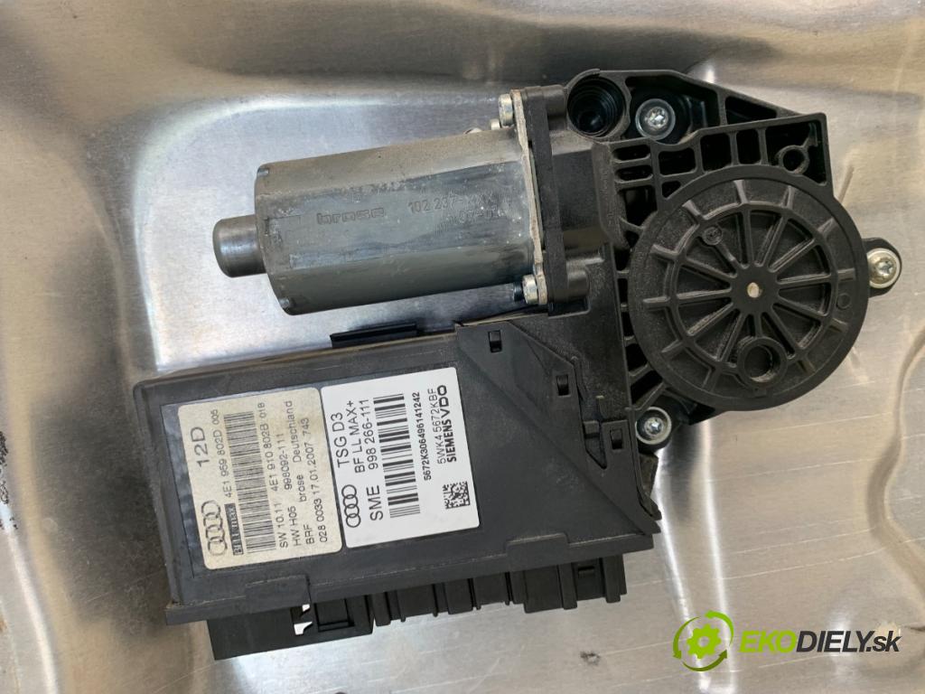 AUDI A8 D3 sedan 2007 331 kW S8 quattro 5204 Mechanizmus okna pravy predný 4E0837850B