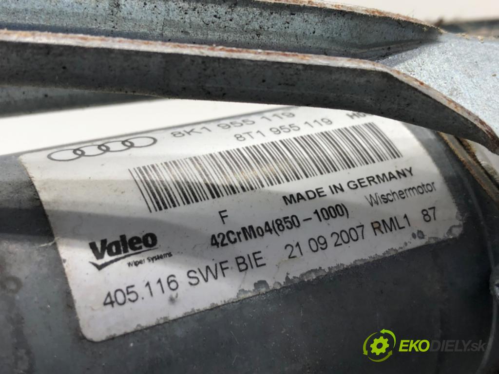 AUDI A4 B8 sedan 2008 105 kW 2.0 TDI 1968 Mechanizmus stieračov predný 8K1955119 (Motorček stieračov predný)