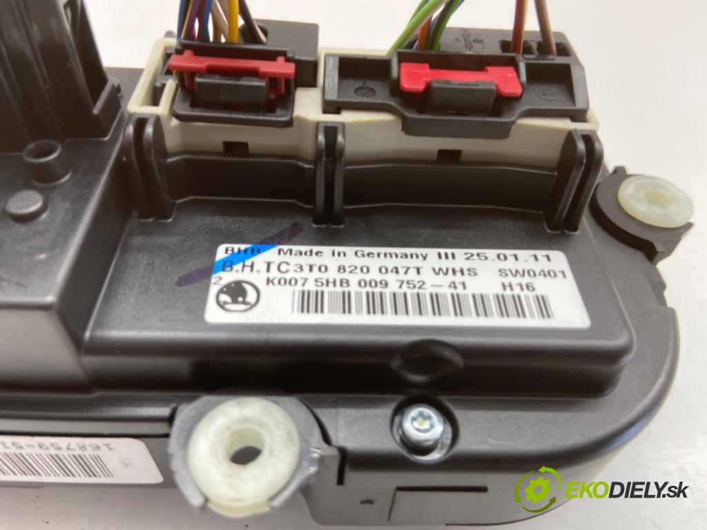 SKODA YETI SUV 2011 77 kW 1.2 TSI 1197 Panel ovládaní topení 5HB009752 (Páčky pod volantem)