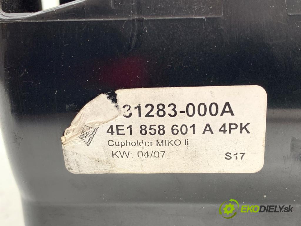 AUDI A8 D3 sedan 2007 331 kW S8 quattro 5204 přihrádka kastlík přístrojovky 4E1858601A
