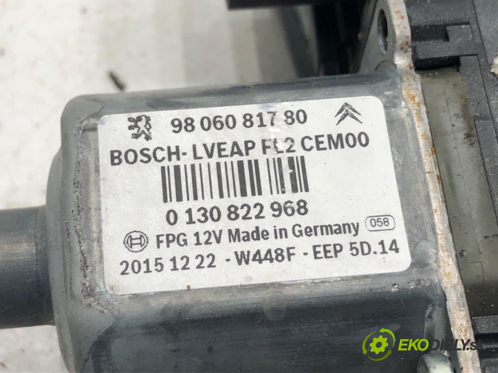 PEUGEOT 2008 I SUV 2016 85 kW 1.6 BlueHDi 1560 mechanismus okna pravý přední část 9806081780