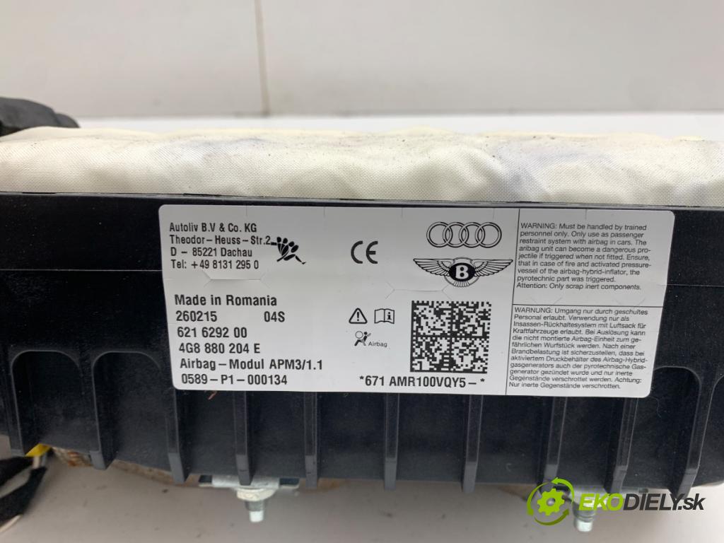AUDI A6 C7 sedan 2015 110 kW 2.0 TDI 1968 AirBag spolujazdca 4G8880204E (Airbag)