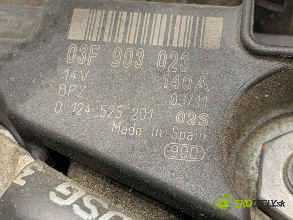SKODA YETI SUV 2011 77 kW 1.2 TSI 1197 Alternátor 03F903023 (Alternátor)