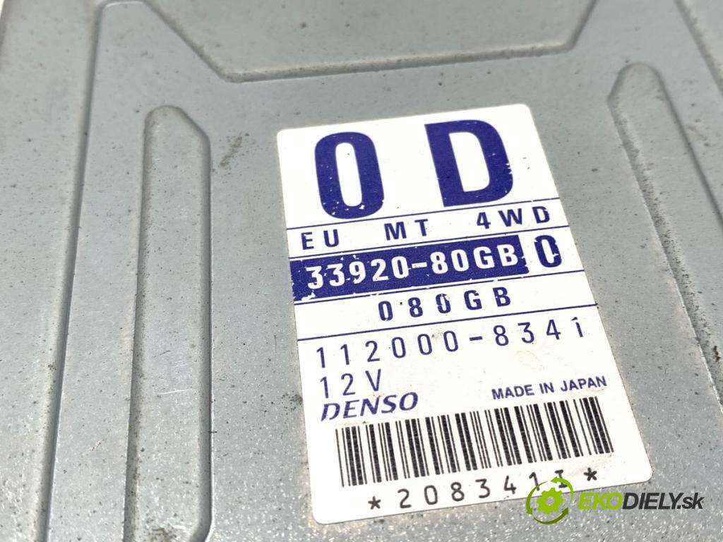 SUZUKI IGNIS I liftback 2001 61 kW 1.3 4WD (RG413) 1328 riadiaca jednotka Motor 33920-80GB (Riadiaca jednotka)