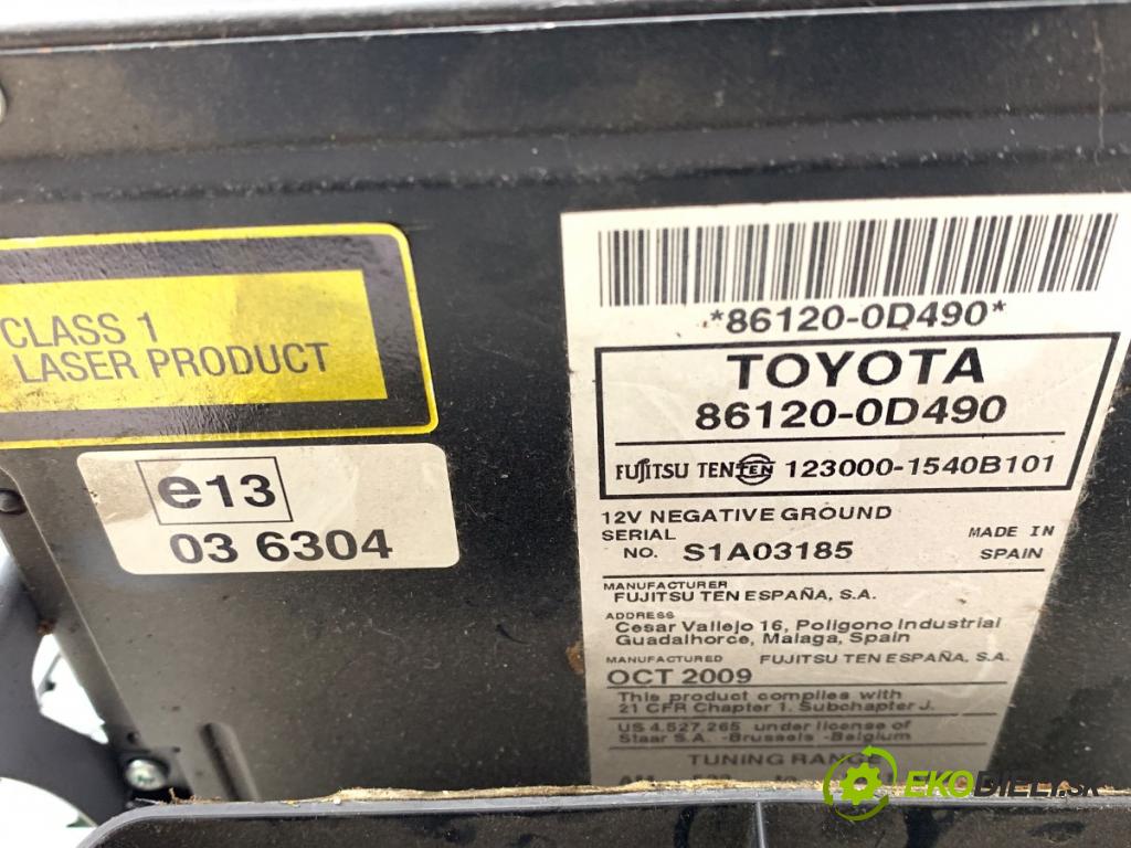 TOYOTA YARIS II liftback 2009 74 kW 1.33 VVT-i (NSP90_) 1329 RADIO 86120-0D490 (Audio zariadenie)