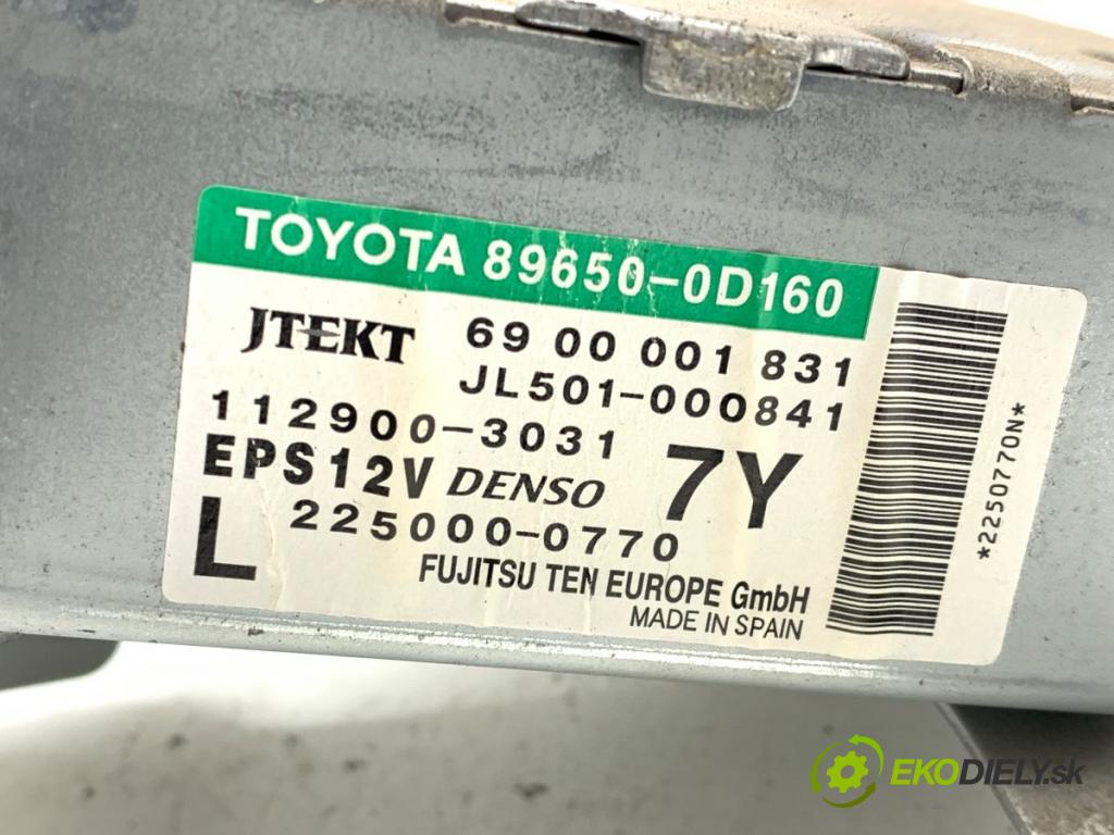 TOYOTA YARIS II liftback 2009 74 kW 1.33 VVT-i (NSP90_) 1329 modul servočerpadlo 89650-0D160 (Řídící jednotka ostatní)