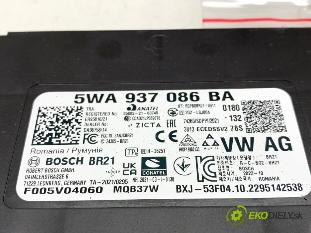 VW GOLF VIII Kombi 2022 110 kW 2.0 TDI 1968 Modul komfortu 5WA937086BA (Modul komfortu)
