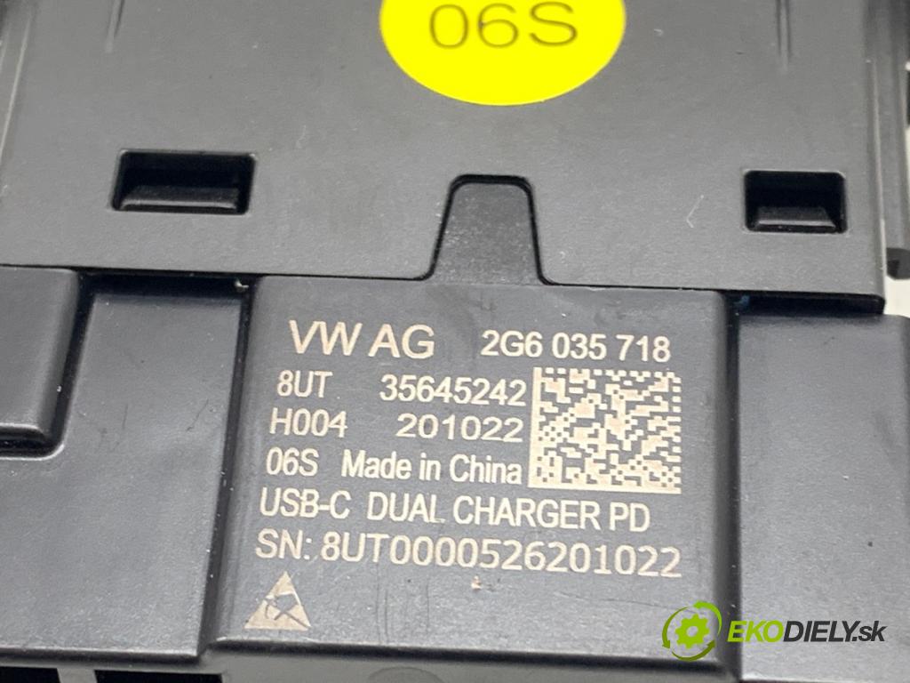VW GOLF VIII Kombi 2022 110 kW 2.0 TDI 1968 HNÍZDO: USB 2G6035718