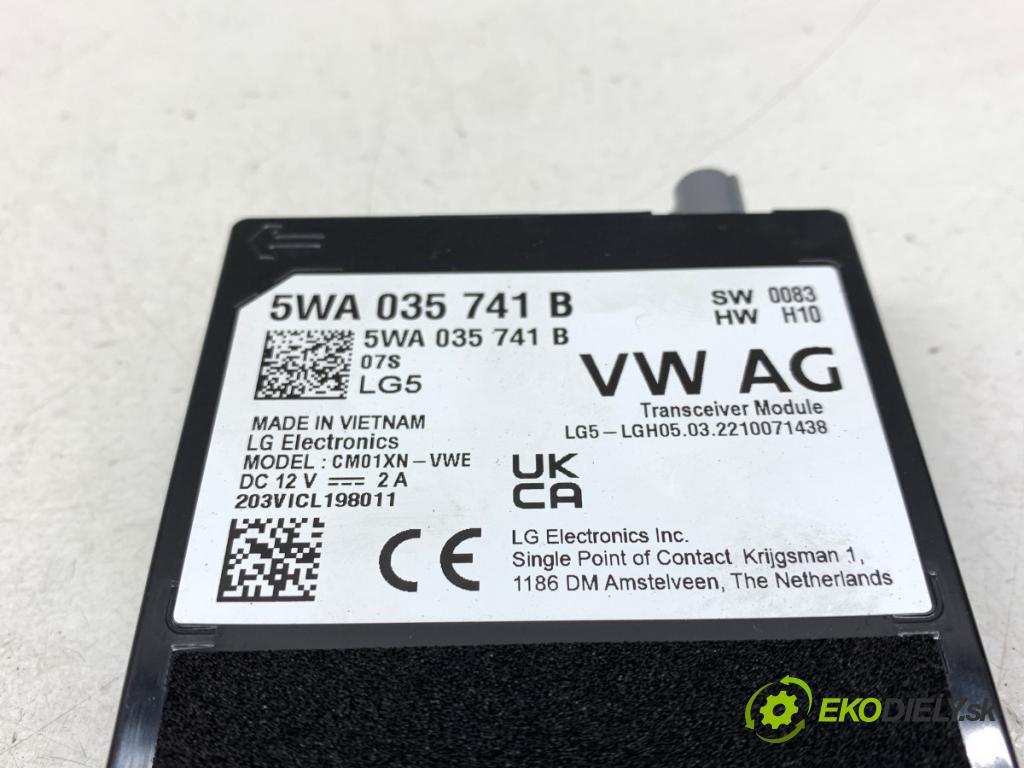 VW GOLF VIII Kombi 2022 110 kW 2.0 TDI 1968 Modul antény 5WA035741B