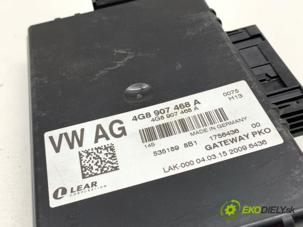 AUDI A6 C7 sedan 2015 110 kW 2.0 TDI 1968 Modul GATEWAY 4G8907468A