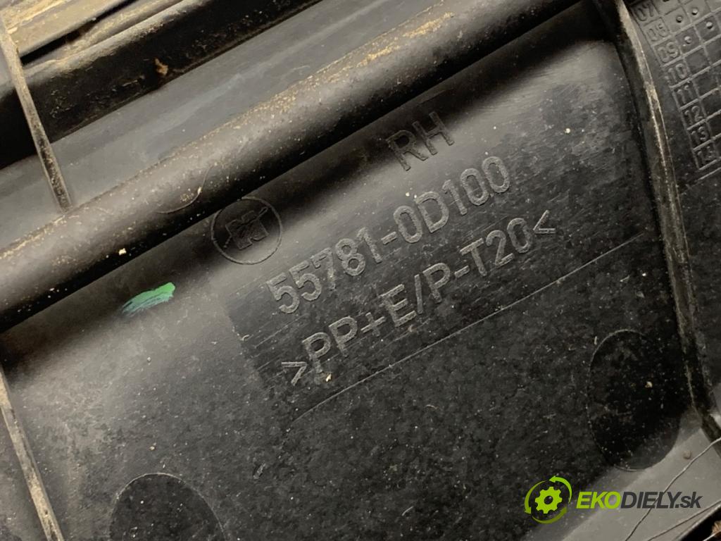 TOYOTA YARIS II liftback 2009 74 kW 1.33 VVT-i (NSP90_) 1329 torpédo plast pod čelní okno 55781-0D100 (Plast pod čelním sklem)
