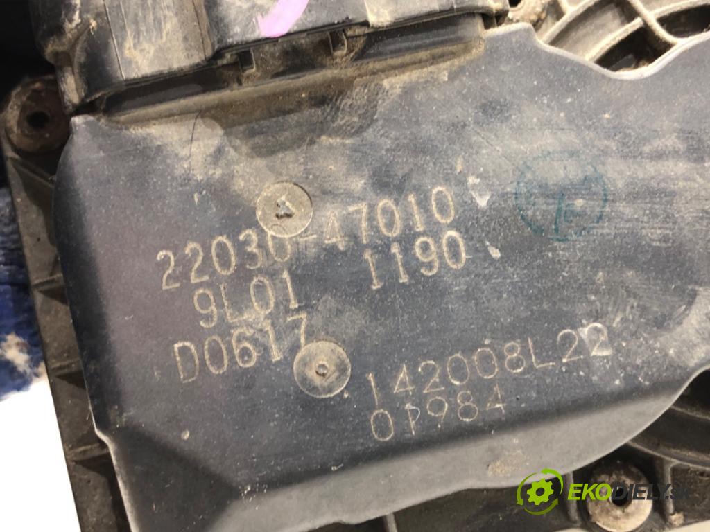 TOYOTA YARIS II liftback 2009 74 kW 1.33 VVT-i (NSP90_) 1329 Škrtiaca klapka 22030-47010 (Škrtiaca klapka)
