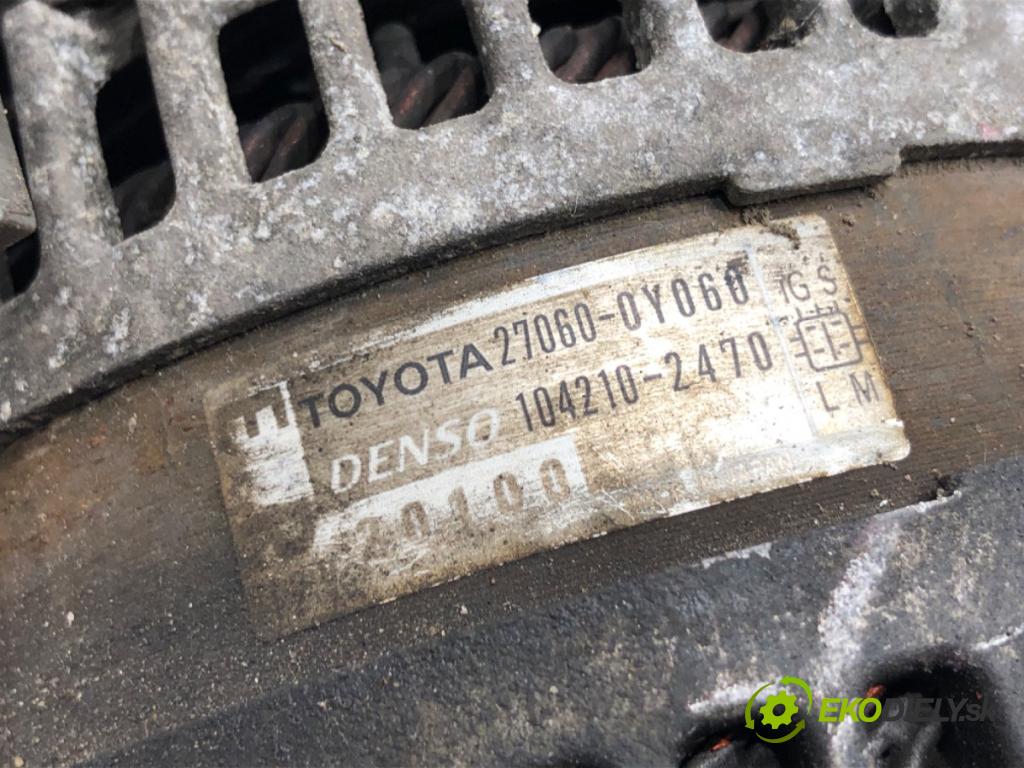 TOYOTA YARIS II liftback 2009 74 kW 1.33 VVT-i (NSP90_) 1329 Alternátor 27060-0Y060 (Alternátor)