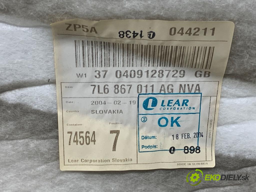 VW TOUAREG SUV 2004 230 kW 5.0 V10 TDI 4921 ča dveře levý přední část 7L6867011AG