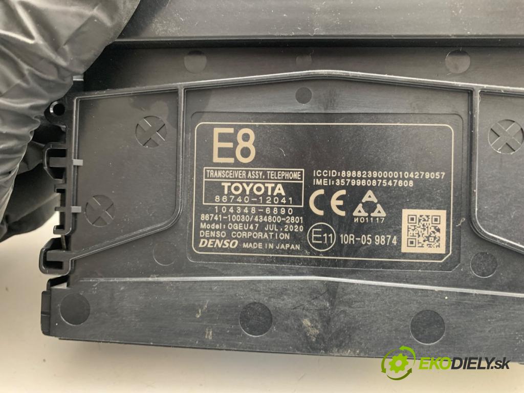 TOYOTA COROLLA E21 sedan 2020 72 kW 1.8 VVTi Hybrid (ZWE211, MZEA12) 1798 modul telefónu 86740-12041 (Řídící jednotka ostatní)