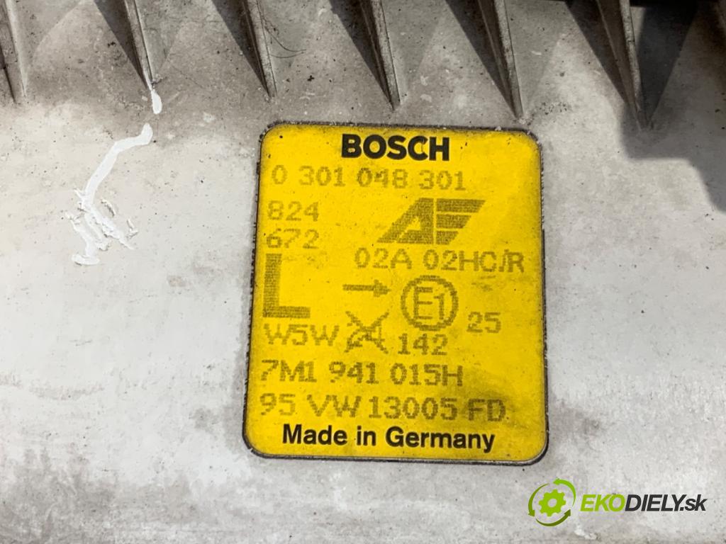 VW SHARAN nadwozie wielkoprzestrzenne (MPV) 1997 81 kW 1.9 TDI 1896 Svetlomet ľavy predný 7M1941015H