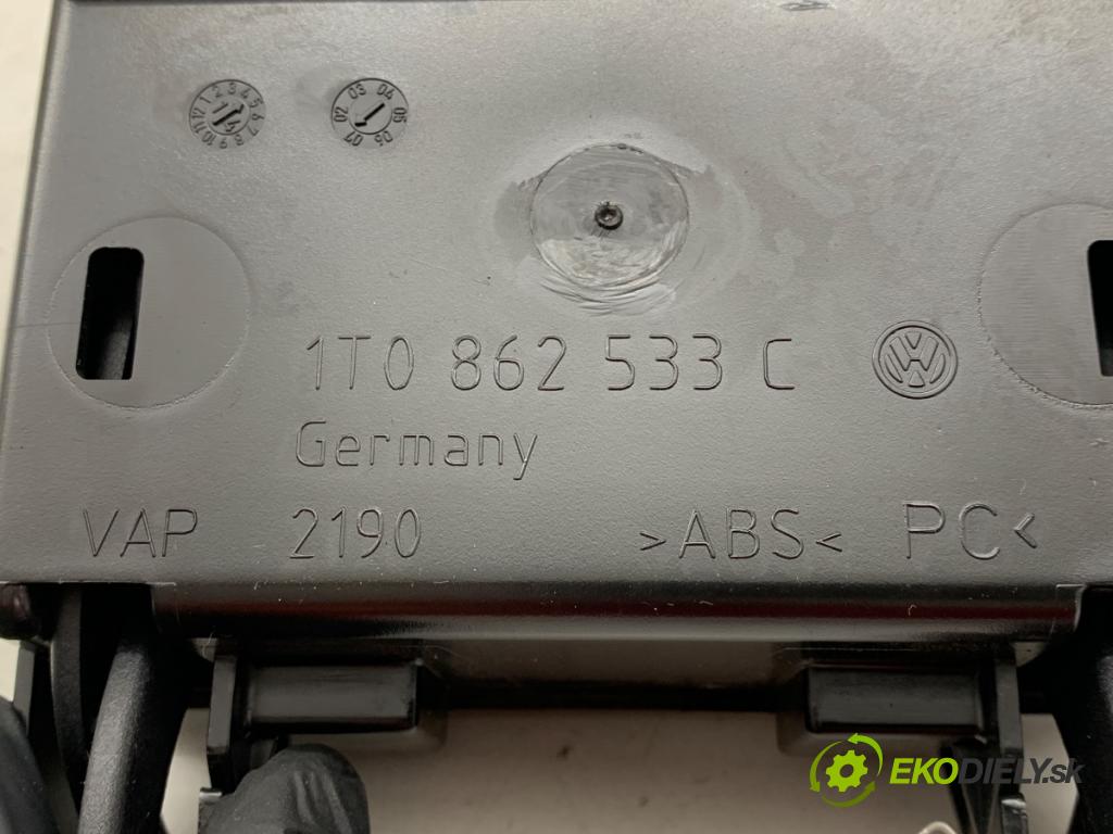 VW TOURAN nadwozie wielkoprzestrzenne (MPV) 2014 77 kW 1.6 TDI 1598 držák na nápoje 1T0862533C (Držák nápojů)