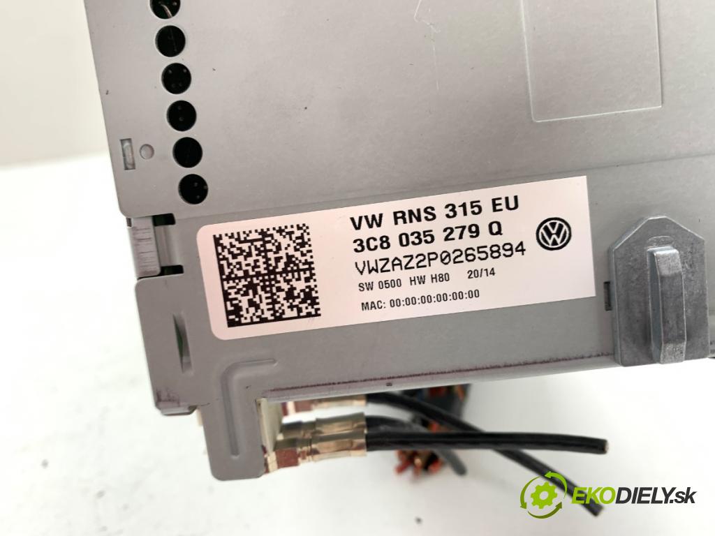 VW TOURAN nadwozie wielkoprzestrzenne (MPV) 2014 77 kW 1.6 TDI 1598 RADIO 3C8035279Q (Audio zariadenie)