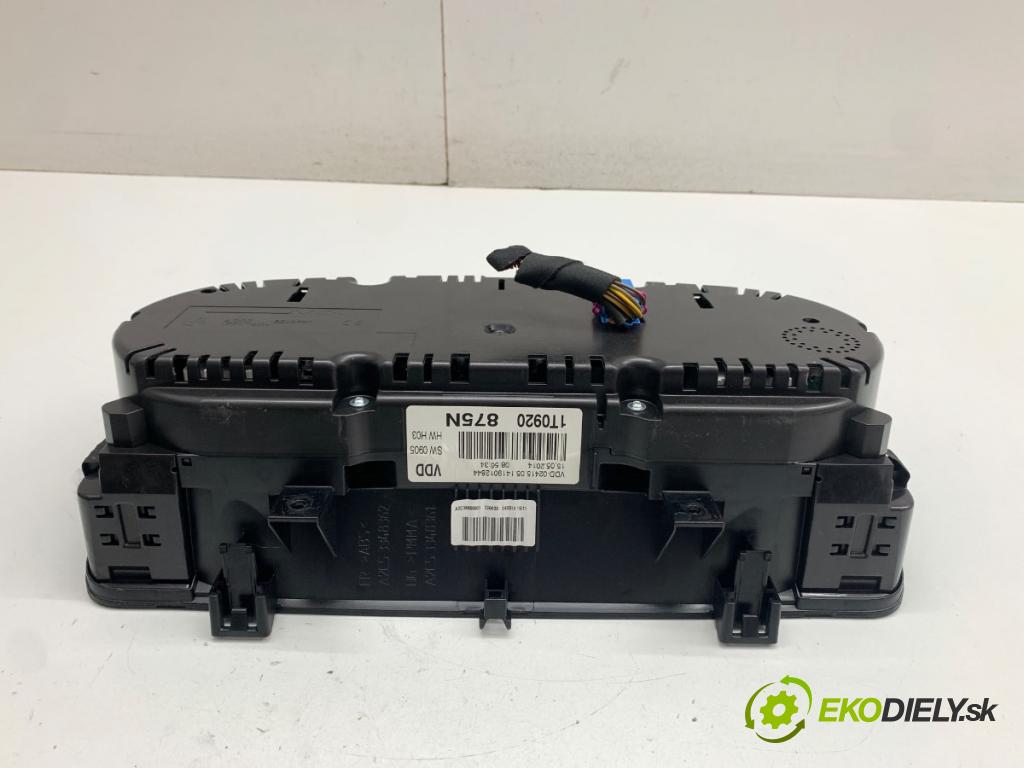 VW TOURAN nadwozie wielkoprzestrzenne (MPV) 2014 77 kW 1.6 TDI 1598 Prístrojovka 1T0920875N (Prístrojová doska)
