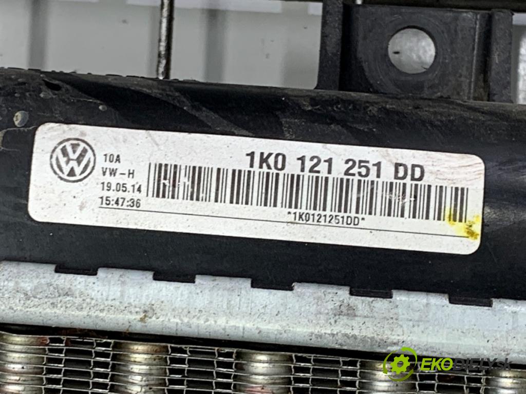 VW TOURAN nadwozie wielkoprzestrzenne (MPV) 2014 77 kW 1.6 TDI 1598 Chladič vody 1K0121251DD (Chladič vody)