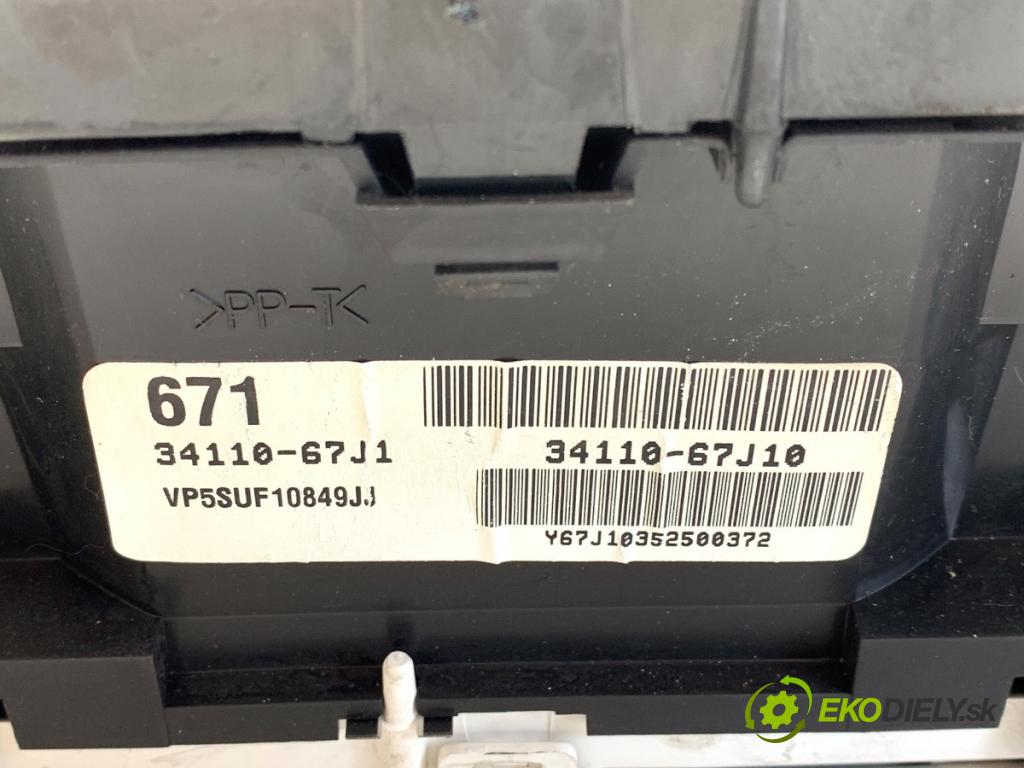 SUZUKI GRAND VITARA II samochód terenowy zamknięty 2006 95 kW 1.9 DDiS Napęd na wszystkie koła (JT419, TD44, JB419WD,... 1870 Prístrojovka 34110-67J10 (Prístrojová doska)