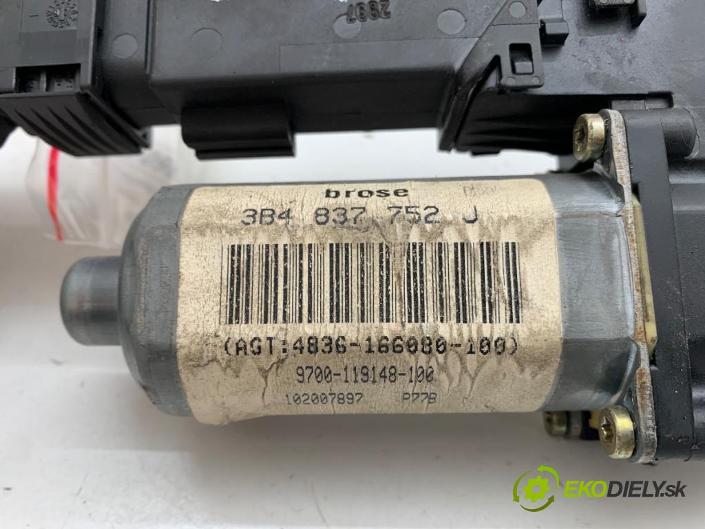 VW PASSAT B5 Kombi 1997 74 kW 1.6 1595 Motor sťahovania okna pravy predný 3B4837752J
