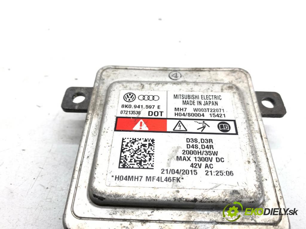 AUDI A3 8P liftback 2010 92 kW 1.4 TFSI 1390 Menič XENON 8K0941597E (Riadiaca jednotka xenónu)