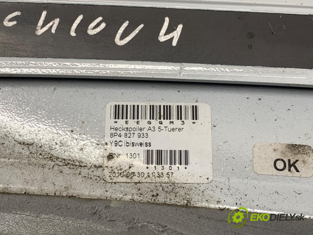AUDI A3 8P liftback 2010 92 kW 1.4 TFSI 1390 Spoiler 8P4827933 (Spoiler)