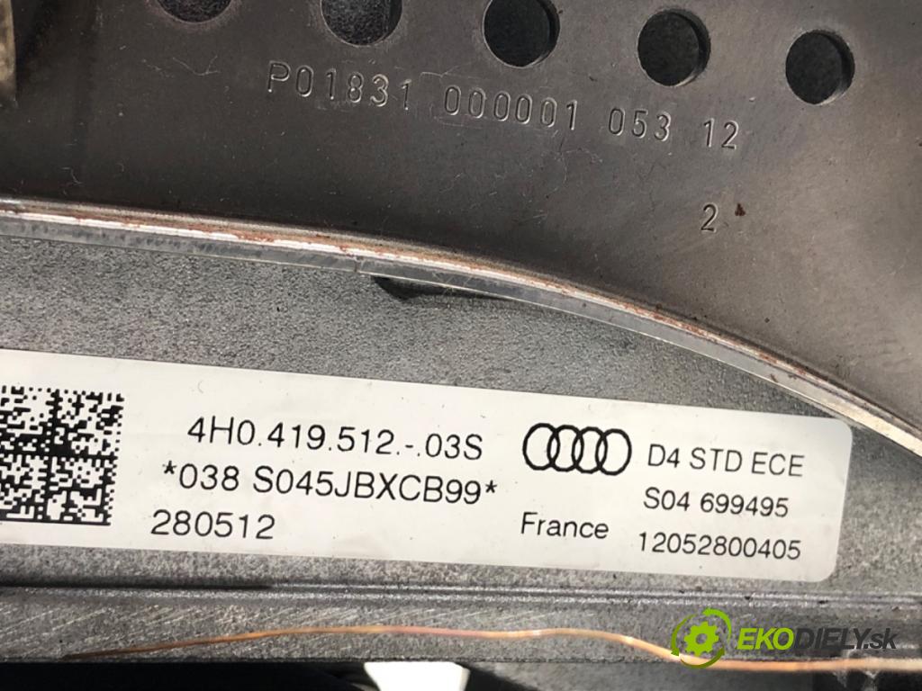 AUDI A8 D4 sedan 2012 368 kW 6.3 W12 quattro 6299 Hriadeľ, tyč volantu 4H0419512 (Tyč riadenia (volantu))