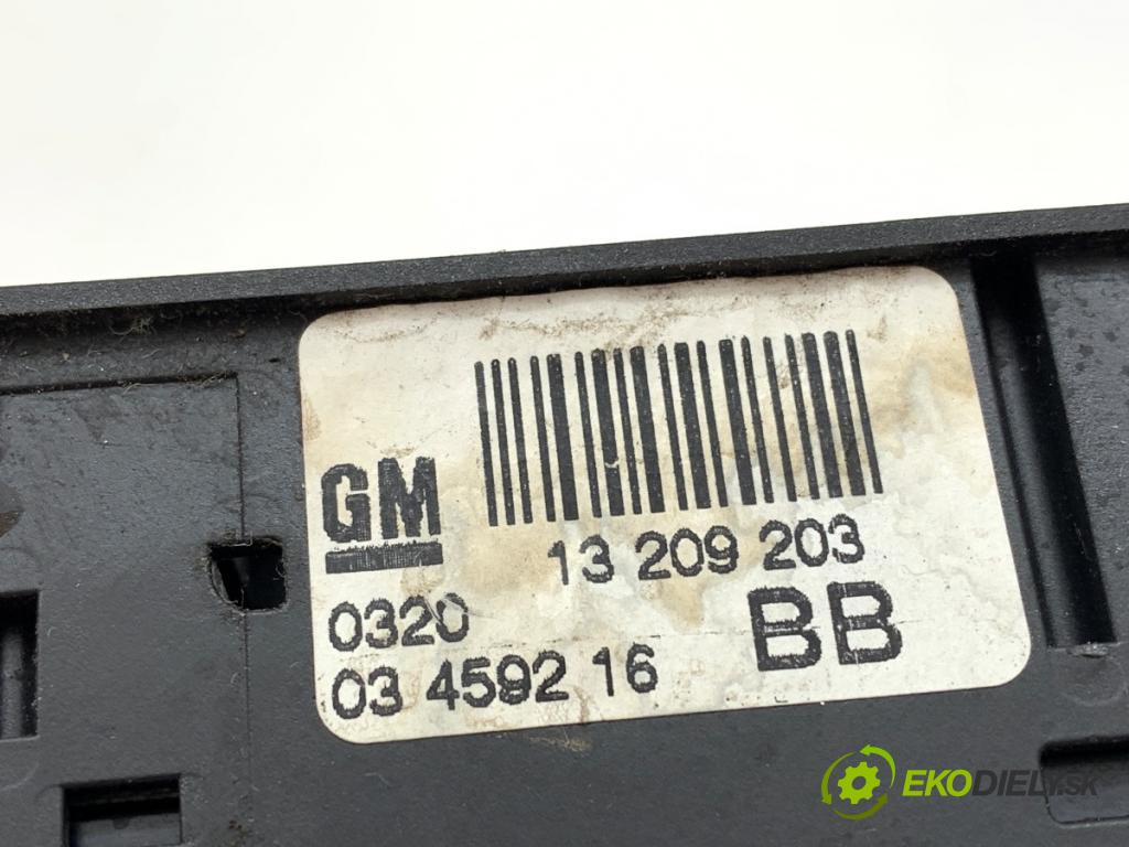 OPEL ASTRA H liftback 2005 77 kW 1.6 (L48) 1598 Prepínač okien 13209203 (Prepínacie páčky pod volantom)