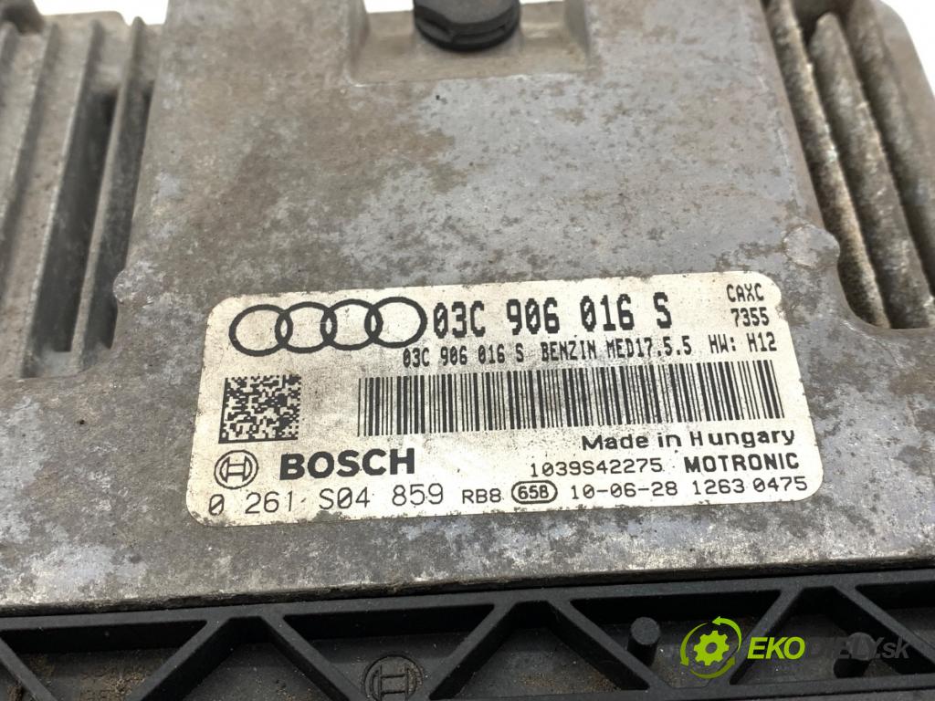 AUDI A3 8P liftback 2010 92 kW 1.4 TFSI 1390 řídící jednotka motora 03C906016S (Řídicí jednotka)