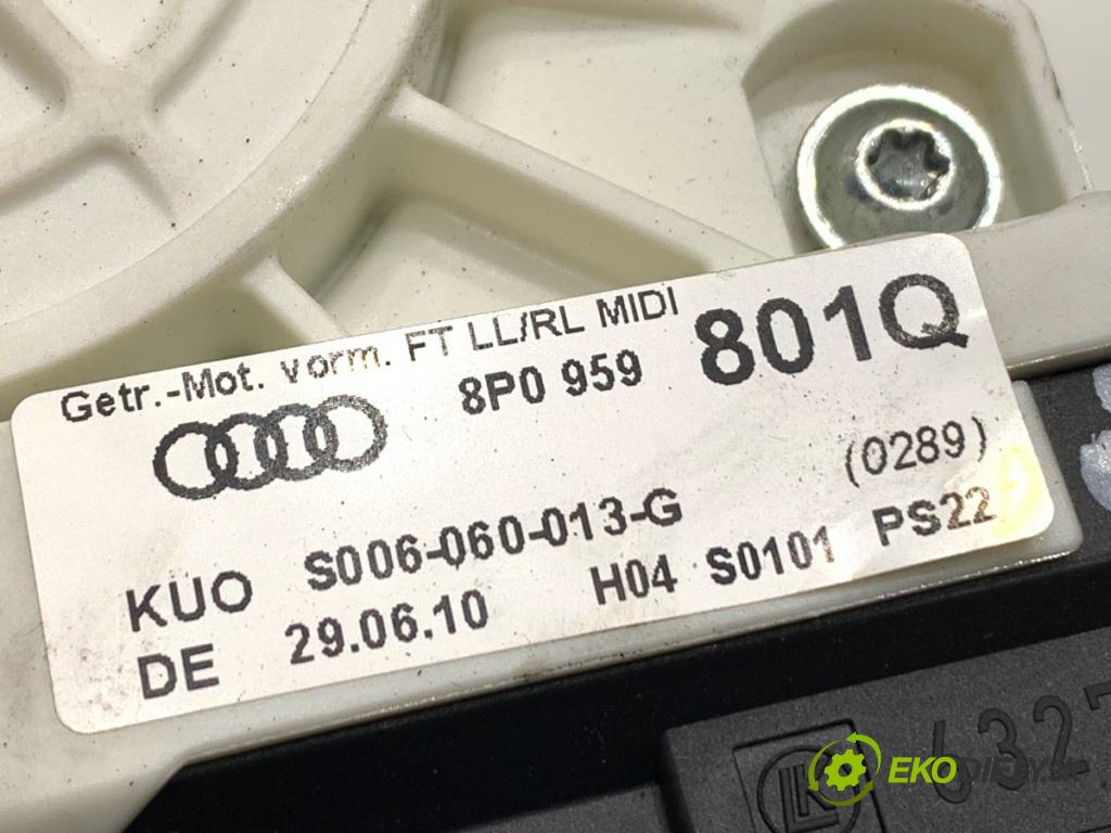 AUDI A3 8P liftback 2010 92 kW 1.4 TFSI 1390 mechanismus okna levý přední část 8P0959801Q