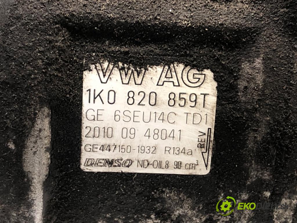 AUDI A3 8P liftback 2010 92 kW 1.4 TFSI 1390 kompresor klimatizace 1K0820859T (Kompresor klimatizace)