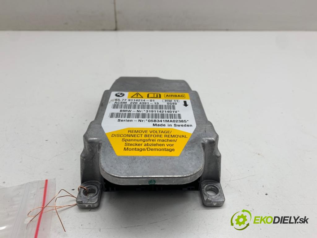 BMW E60 sedan 2005 160 kW 525 i 2996 senzor airbag 9114214 (Snímač)