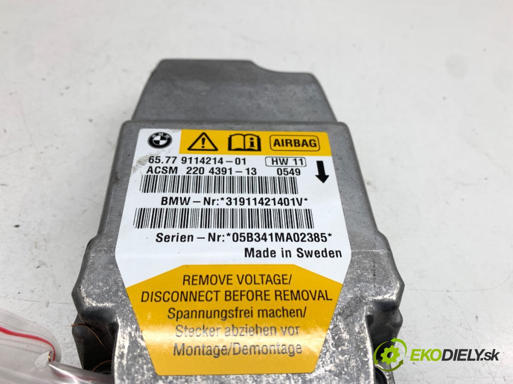 BMW E60 sedan 2005 160 kW 525 i 2996 senzor airbag 9114214 (Snímač)