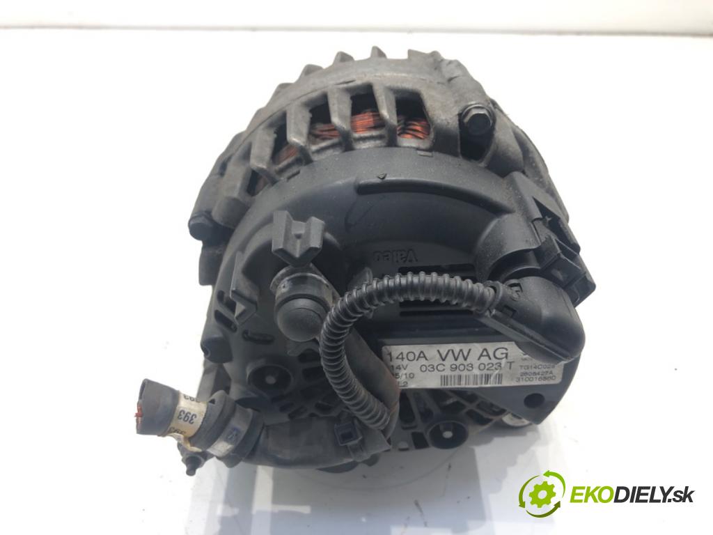AUDI A3 8P liftback 2010 92 kW 1.4 TFSI 1390 Alternátor 03C903023T (Alternátor)
