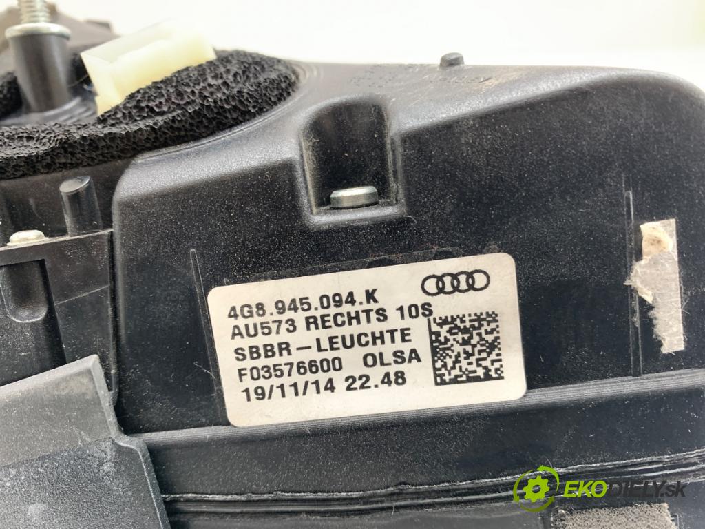 AUDI A7 4G liftback 2016 245 kW 3.0 TFSI quattro 2995 světlo pravý zadní část 4G8945094K