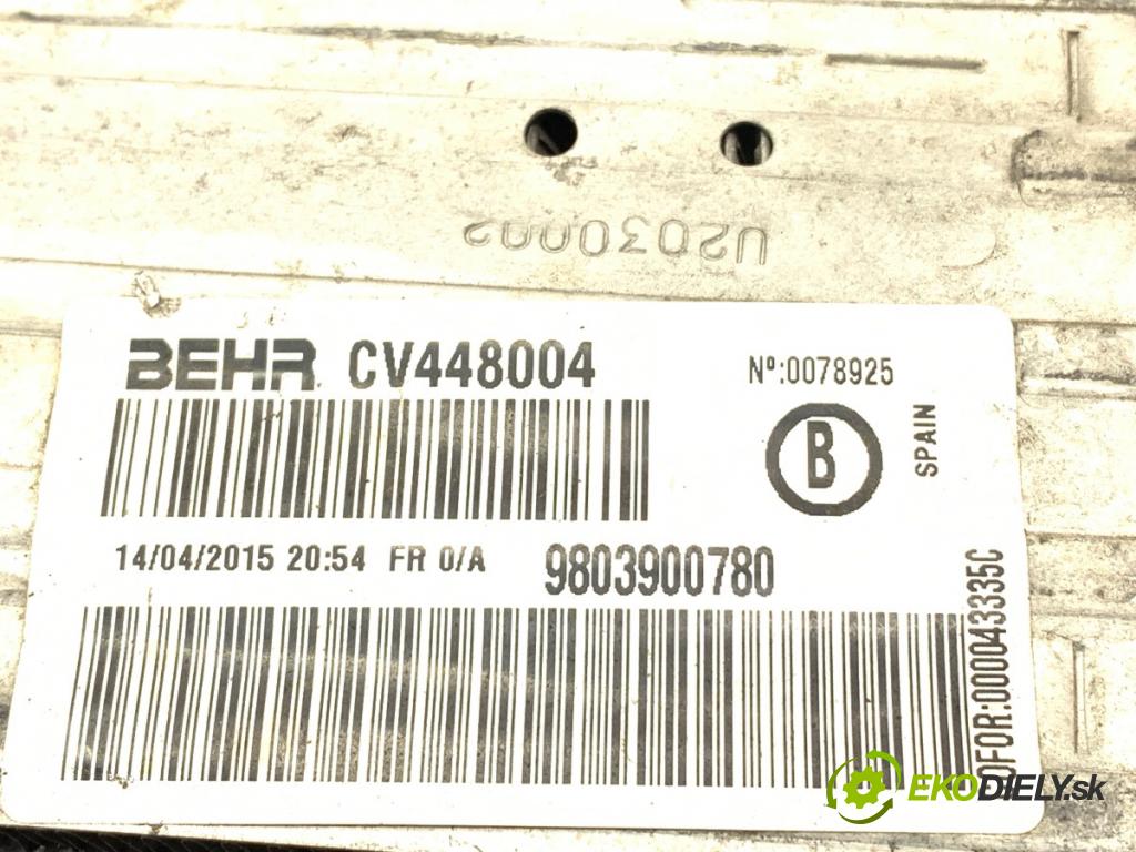 CITROEN C3 II liftback 2015 68 kW 1.6 HDi 1560 intercooler CV448004 (Intercooler (chladič nasávaného vzduchu))