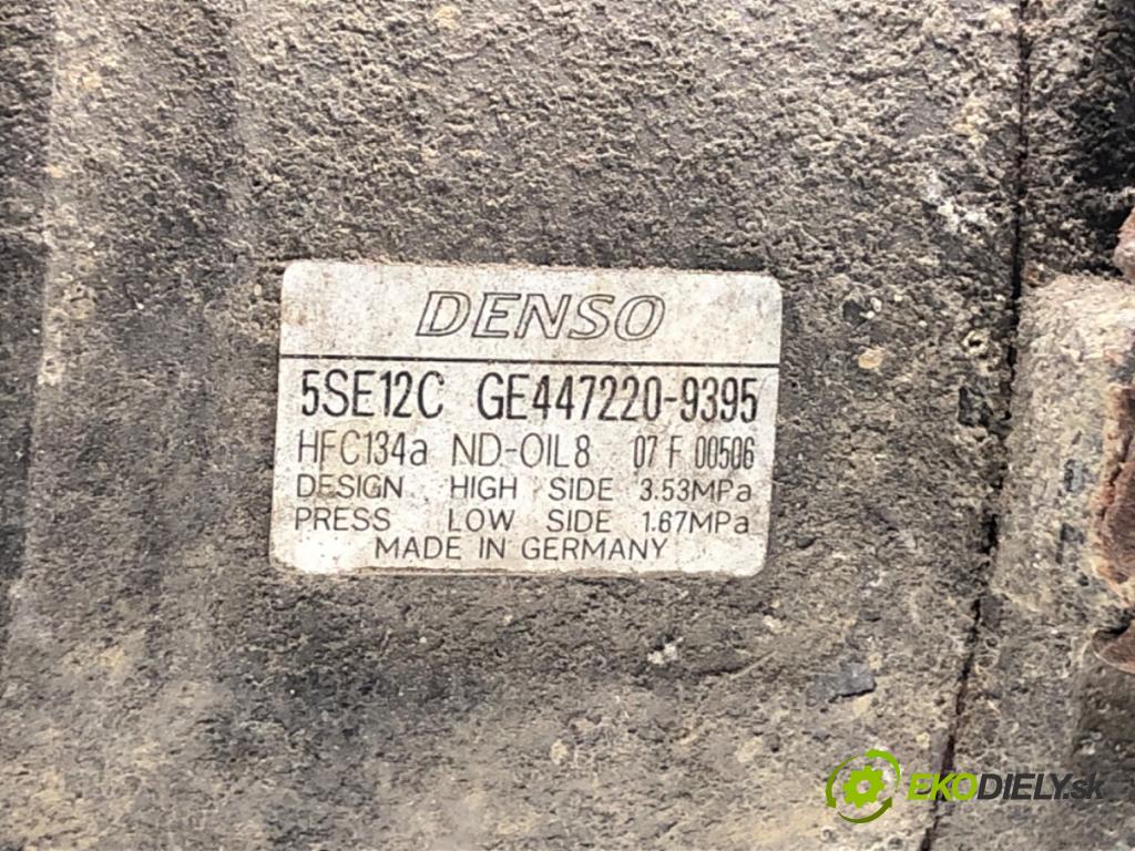 TOYOTA AVENSIS T25 Kombi 2004 108 kW 2.0 (AZT250_) 1998 kompresor klimatizace 447220-9395 (Kompresor klimatizace)