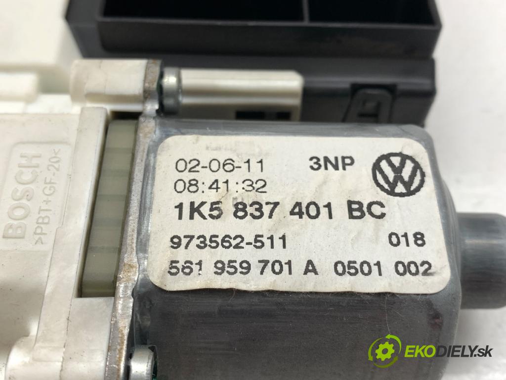 VW GOLF VI Kombi 2011 103 kW 2.0 TDI 1968 Motor sťahovania okna ľavy predný 1K5837401BC