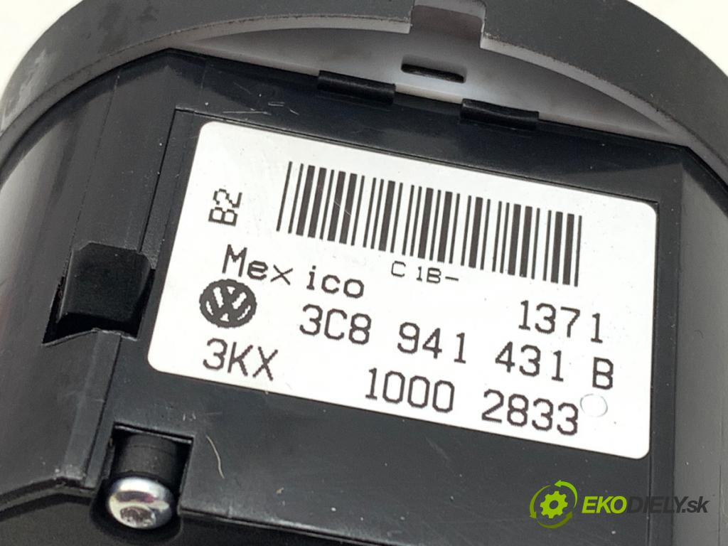 VW GOLF VI Kombi 2011 103 kW 2.0 TDI 1968 spínač světel 3C8941431B