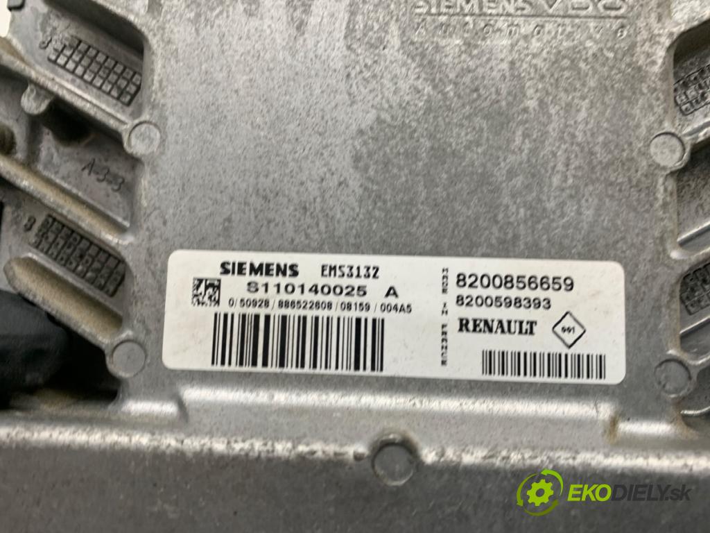 DACIA SANDERO liftback 2008 55 kW 1.4 (B30C, BS0C, BS0A, BS0G, BS1F, BS0E) 1390 řídící jednotka motora 8200856659 (Řídicí jednotka)