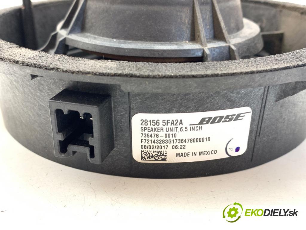 NISSAN MICRA K14 liftback 2017 66 kW 0.9 IG-T 898 reproduktor dveře přední část levý BOSE 281565FA2A