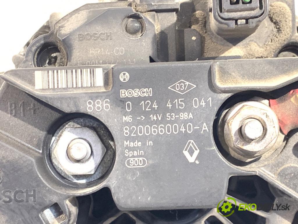 DACIA SANDERO liftback 2008 55 kW 1.4 (B30C, BS0C, BS0A, BS0G, BS1F, BS0E) 1390 Alternátor 8200660040 (Alternátor)
