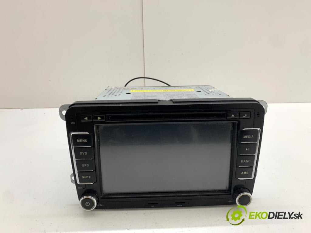 VW GOLF VI liftback 2009 90 kW 1.4 TSI 1390 RADIO Navigácia  (Audio zariadenie)