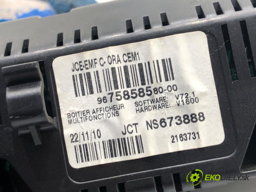 PEUGEOT 308 SW kabriolet 2008 110 kW 1.6 16V 1598 Dislpej 9675858580 (Prístrojová doska)