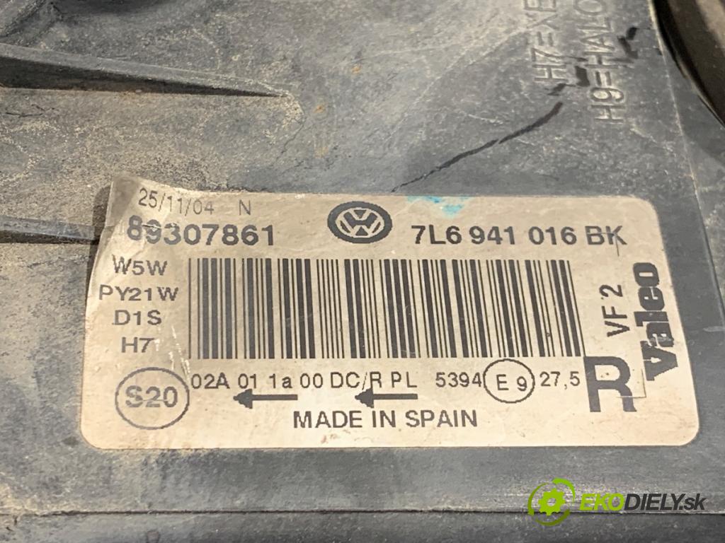 VW TOUAREG SUV 2004 230 kW 5.0 V10 TDI 4921 Svetlomet pravy predný 7L6941016BK