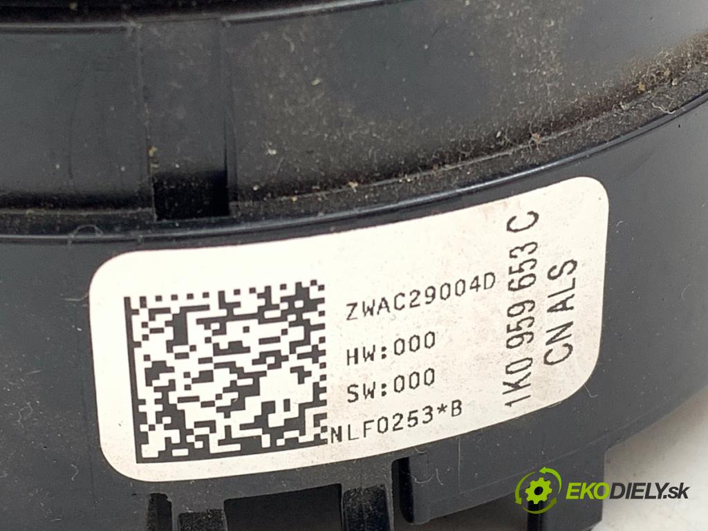 VW GOLF VI liftback 2009 90 kW 1.4 TSI 1390 kroužek slimák airbag 1K0959653C (Airbag)
