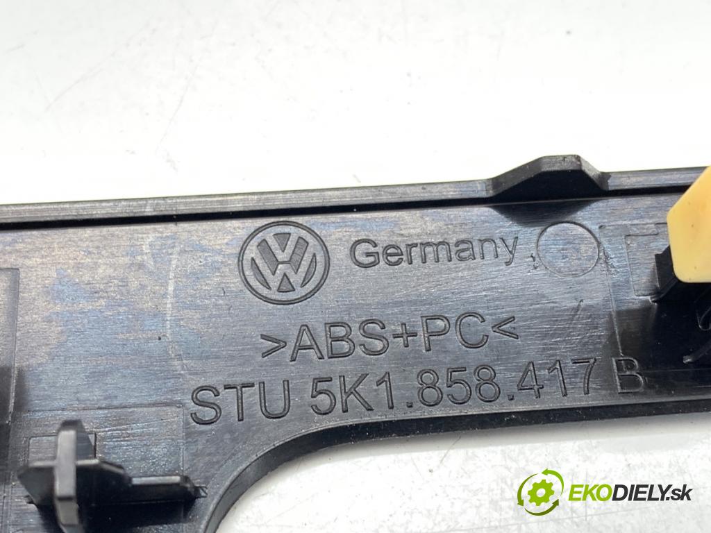 VW GOLF VI liftback 2009 90 kW 1.4 TSI 1390 lišty kryt 5K1858417B (Lišta)